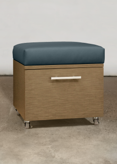 Square Stool Single Drawer
